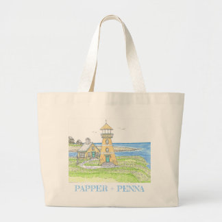 Large Tote Bag; Lighthouse