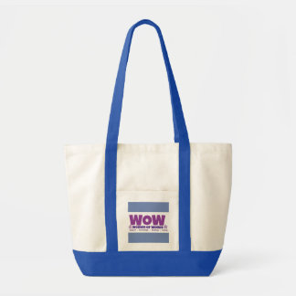 Large Tote Bag with Blue Straps and Accents