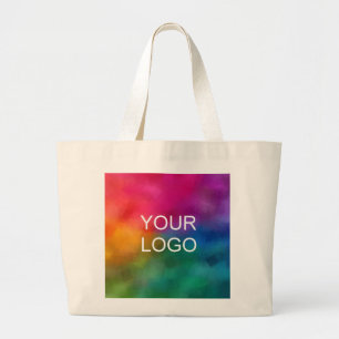 Large Tote Bags Company Logo Here Trendy Template