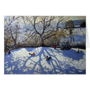 Large tree and tobogganers Youlgreave