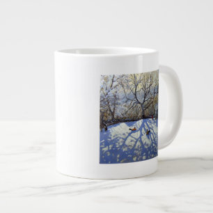 Large tree and tobogganers Youlgreave Coffee Mug