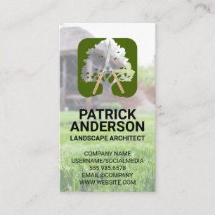 Large Tree   Hedge Clipper   Landscaping Business Card