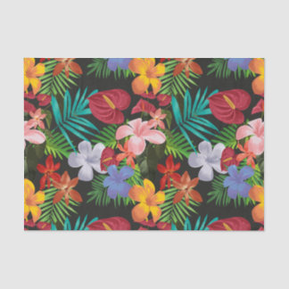 Large Tropical Flowers Hibiscus Decoupage Tissue Paper