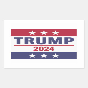 Large Trump 2024 Rectangular Sticker