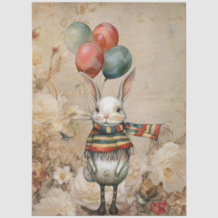 Large Vintage Inspired Weird Forest Rabbit Tissue Paper