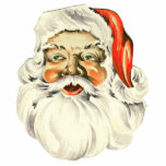 Large Vintage Santa Ornament Photo Sculpture Decoration<br><div class="desc">The original from which this vintage Santa was scanned was an early paper Christmas card that was intended to be hung from a Christmas tree as an ornament. It came with a string hanger and inside the card is written: "Here's SANTA jolly as can be -- Just hang his picture...</div>