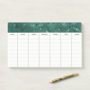 Large Weekly Schedule Post It Notes 