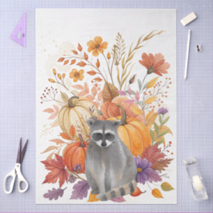 Large Whimsical Watercolor Fall Wildflowers  Tissue Paper