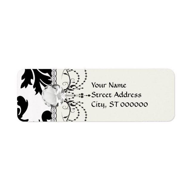 large white and black bold damask (Front)