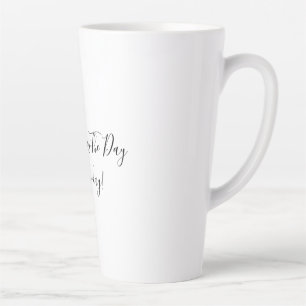 Large White Latte Mug