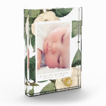 Large White Vintage Floral Photo Block Frame<br><div class="desc">Large White Vintage Floral Photo Block Frame. A lovely photo gift for loved ones.  with Vintage inspired floral frame and space for your details.</div>