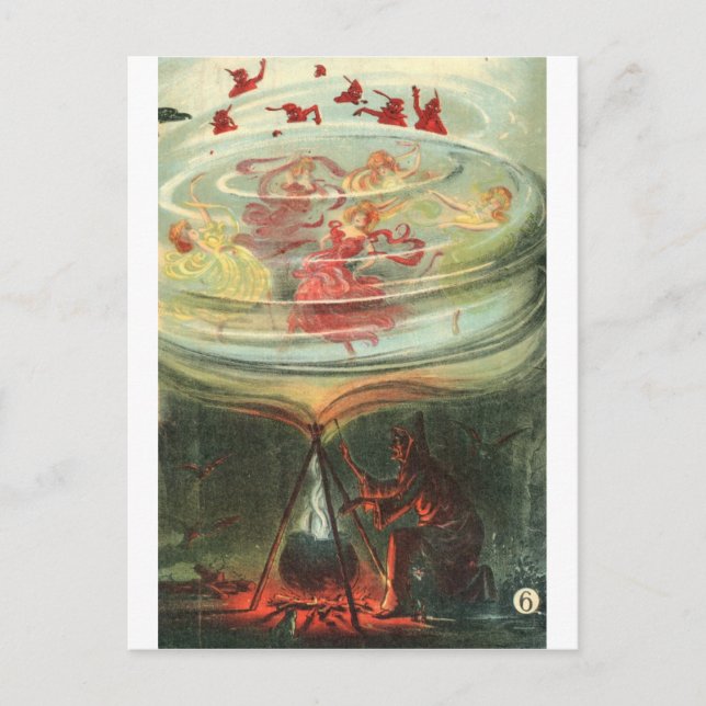 Large Witches Whirl Waltzes Postcard (Front)