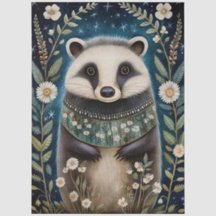 Large Woodland Forest Creature  Florals Decoupage  Tissue Paper