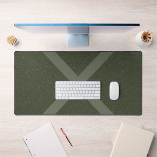 Large X Moss Green Desk Mat Customisable