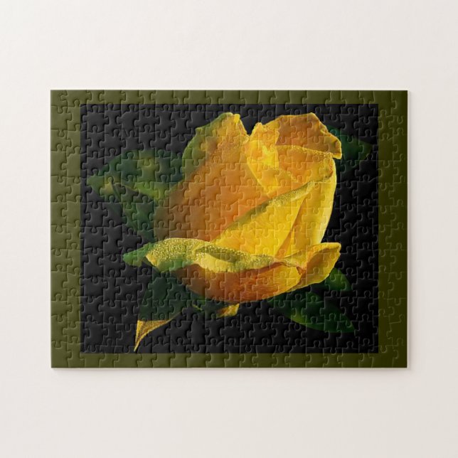 Large Yellow Rose Jigsaw Puzzle (Horizontal)