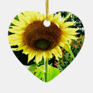 Large yellow Sunflower Ceramic Tree Decoration