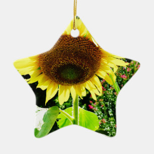 Large yellow Sunflower Ceramic Tree Decoration