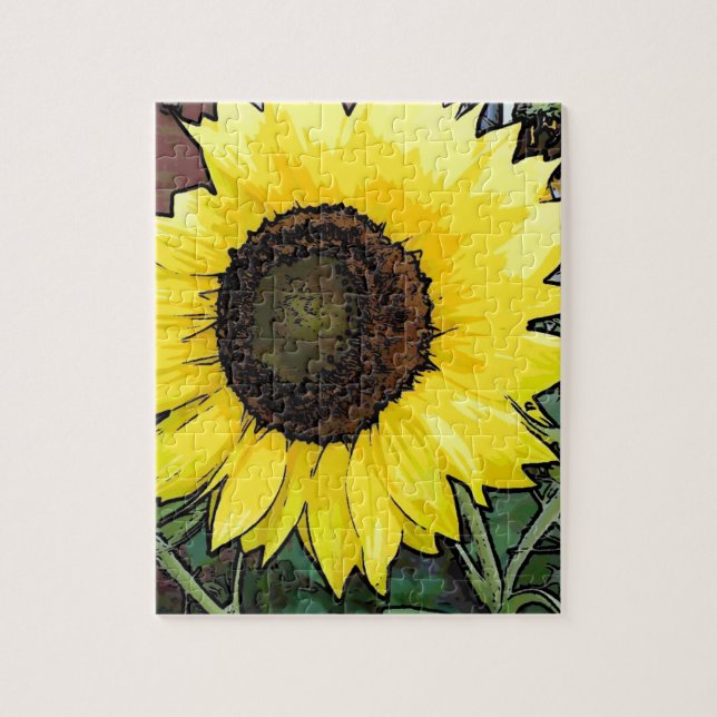 Large Yellow Sunflower Jigsaw Puzzle (Vertical)
