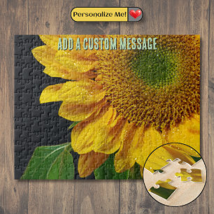 Large Yellow Sunflower Jigsaw Puzzle