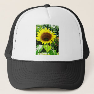 Large yellow Sunflower Trucker Hat