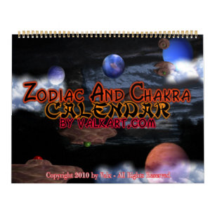 Large  Zodiac & Chakra Calendar