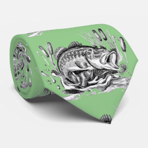 Largemouth Bass ネクタイ Tie