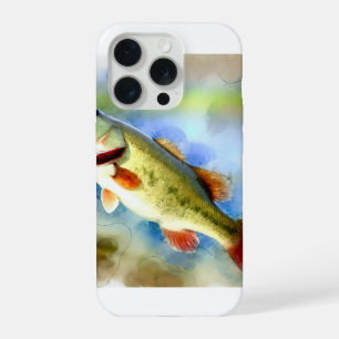 Largemouth Bass 200824AREF147 - Watercolor iPhone 15 Pro Case