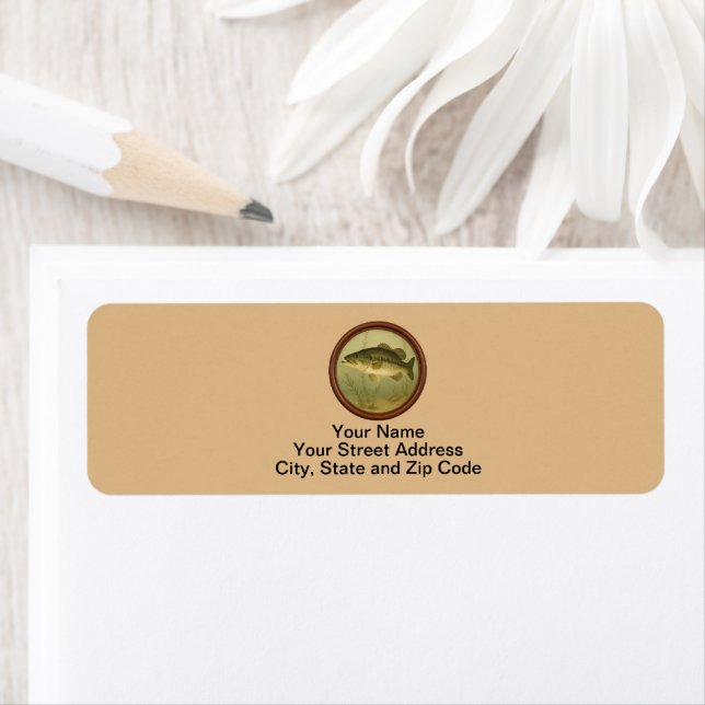 Largemouth Bass Burlywood Labels (Insitu)