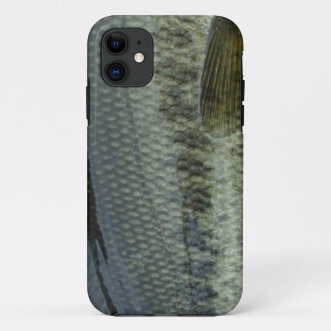 Largemouth Bass by Patternwear© Fly Fishing Case-Mate iPhone Case (Back)