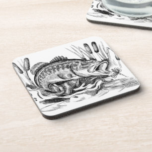 Largemouth bass coaster