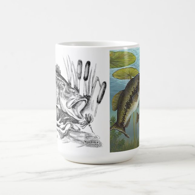 Largemouth Bass Coffee Mug (Center)