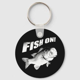 Largemouth bass fish on key ring