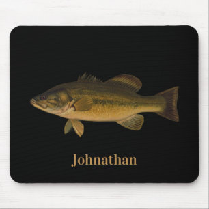Largemouth Bass Fish Your Name Here Mouse Mat