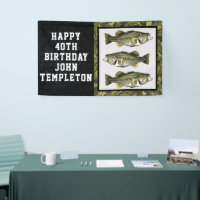 Largemouth Bass Fishing Cool Men's Birthday Camo B