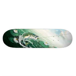 Largemouth Bass Fishing Skateboard
