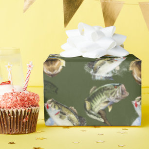 Largemouth Bass Fishing Wrapping Paper