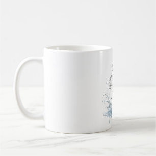 Largemouth Bass Line Art Fishing Lover Gift Tee Coffee Mug