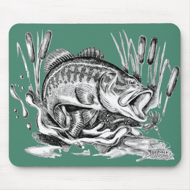 Largemouth Bass Mouse Mat (Front)