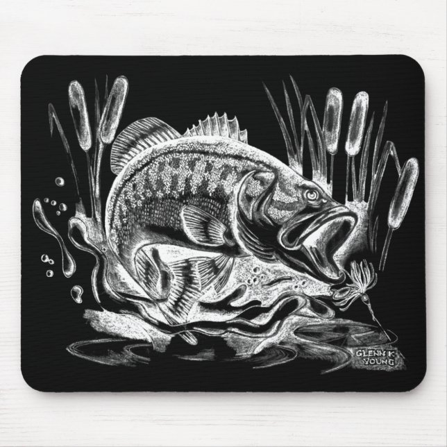 Largemouth Bass Mouse Mat (Front)