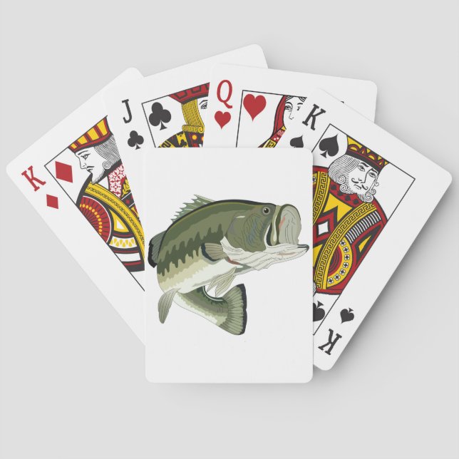 LARGEMOUTH BASS PLAYING CARDS (Back)