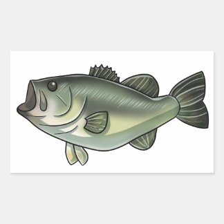 Largemouth Bass Rectangular Sticker