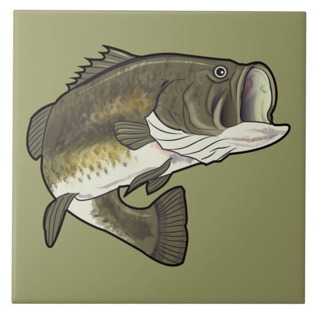 Largemouth Bass Tile (Front)