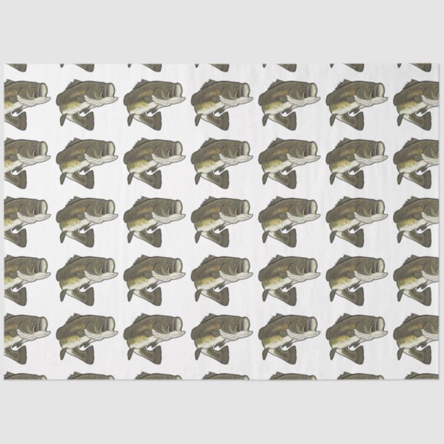 Largemouth Bass Tissue Paper (Front)