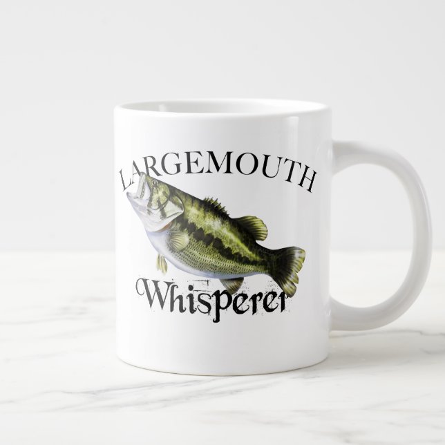 Largemouth Bass Whisperer Large Coffee Mug (Right)