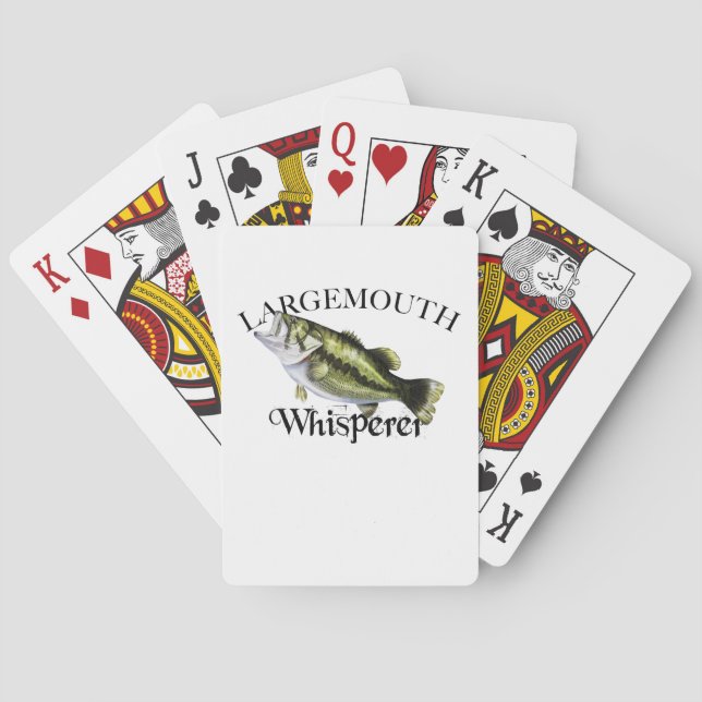 Largemouth Bass Whisperer Playing Cards (Back)
