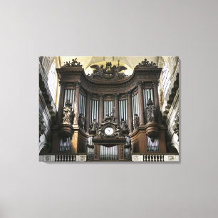 Larger-size canvas print of St Sulpice organ