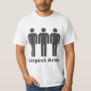 Largest Army Grey T-Shirt