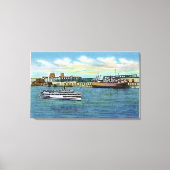 Largest Grain Elevator in the World Canvas Print (Front)