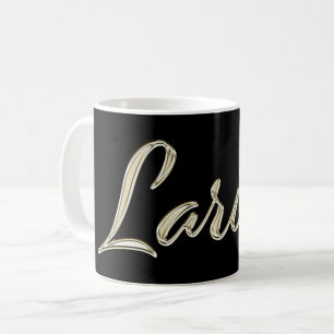Larissa white Handwriting Tasse Kaffeetasse Coffee Mug
