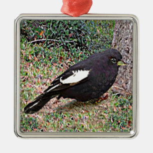 Lark Bunting (Colorado) Metal Tree Decoration